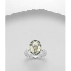 Swarovski Crystal Sterling Silver Rings-3 Styles!