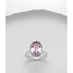 Swarovski Crystal Sterling Silver Rings-3 Styles!