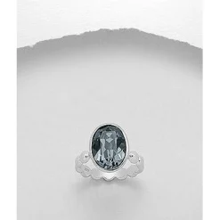 Swarovski Crystal Sterling Silver Rings-3 Styles!