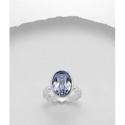 Swarovski Crystal Sterling Silver Rings-3 Styles!