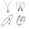Teardrop Italian Sterling Silver Jewelry Set, Most Popular Jewelry Set Created