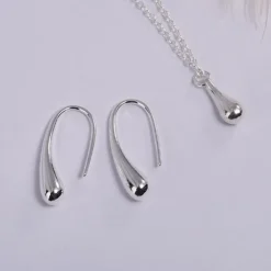 Teardrop Italian Sterling Silver Jewelry Set, Most Popular Jewelry Set Created