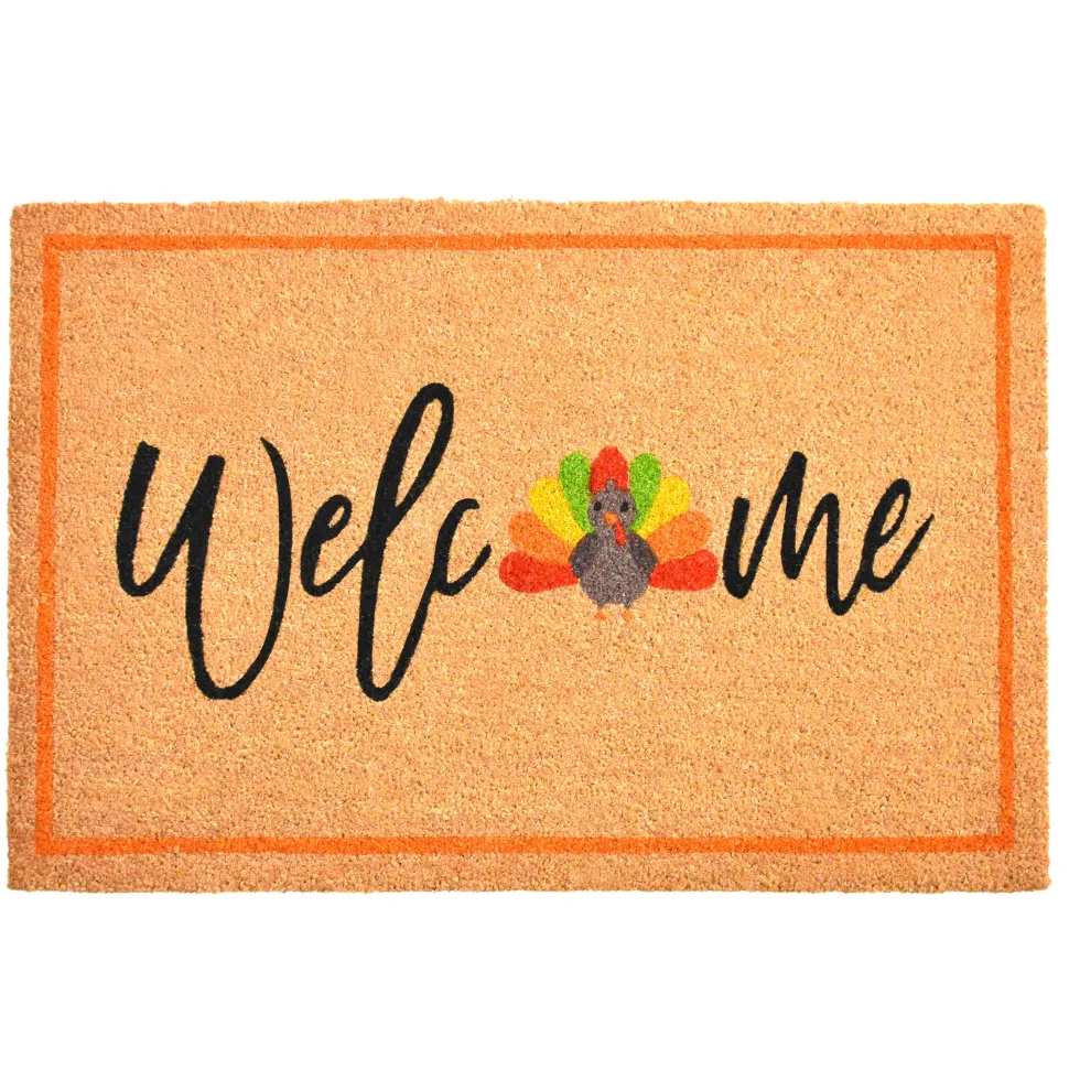 Thanksgiving Turkey Coir Welcome Doormat