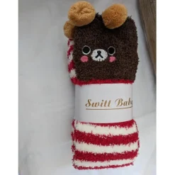 Thigh High Fuzzy Plush Socks, Leggings Adorable Animals to Keep Legs Warm! *