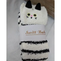 Thigh High Fuzzy Plush Socks, Leggings Adorable Animals to Keep Legs Warm! *