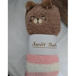 Thigh High Fuzzy Plush Socks, Leggings Adorable Animals to Keep Legs Warm! *