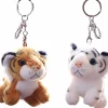 Tiger plush keychains