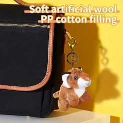 Tiger plush keychains