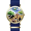 Time to be Kind Rooterville Logo Farm Animal Analog Watch