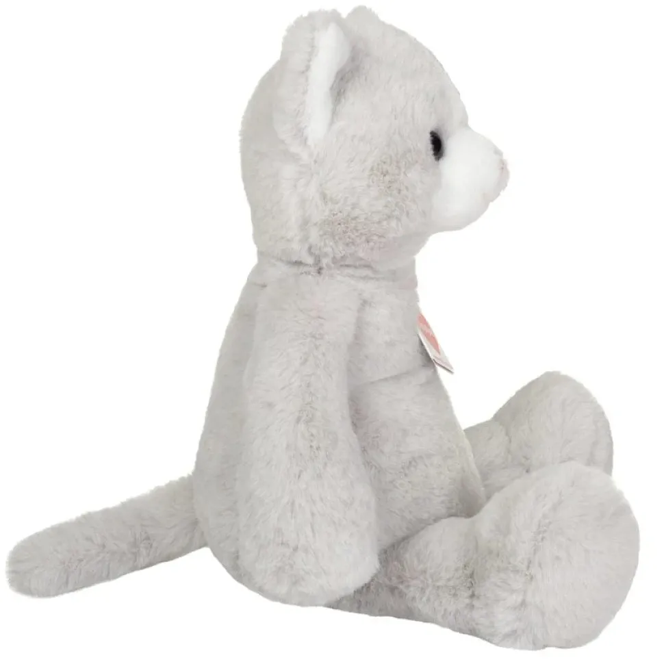Trixie Gray and White Plush Kitty Cat Eco-friendly Teddy Hermann