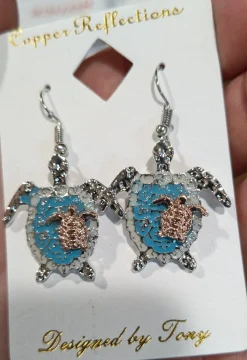 Turtle Earrings Stainless Steel