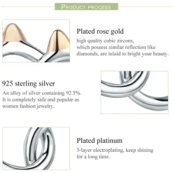 Two Cats Sterling Silver Necklace