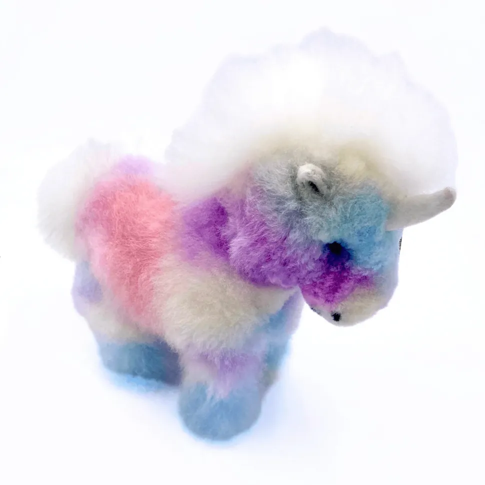 Unicorn Handmade in Peru Alpaca Fur Toy