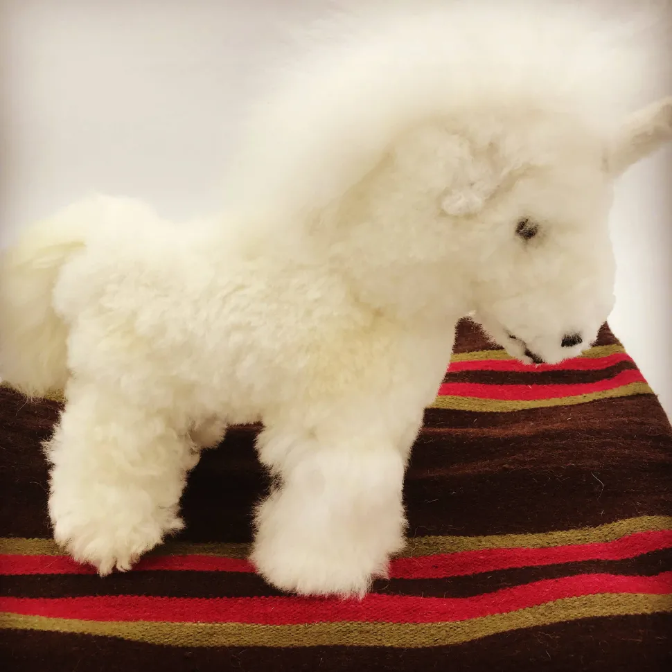 Unicorn Handmade in Peru Alpaca Fur Toy