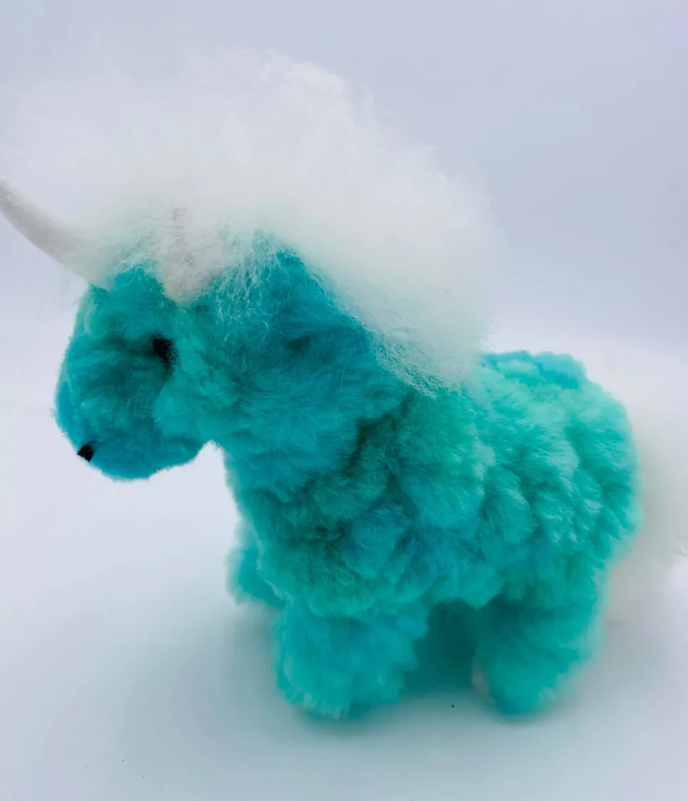 Unicorn Handmade in Peru Alpaca Fur Toy