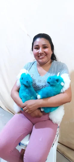 Unicorn Handmade in Peru Alpaca Fur Toy