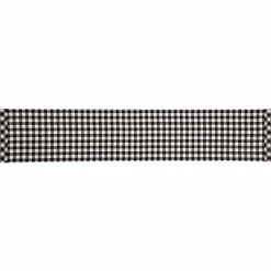 Vintage Check Black and White Table Runners and Placemats