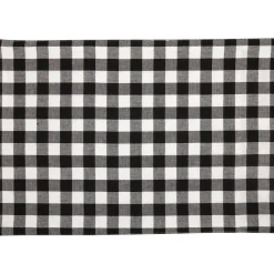 Vintage Check Black and White Table Runners and Placemats