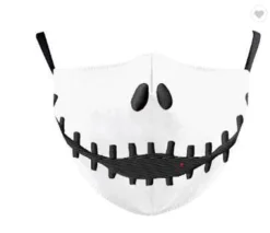Voodoo Doll Mouth Face Mask In Polyester-CUTE for Halloween!