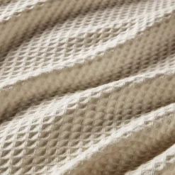 Waffle Weave Cotton Bedding Blanket, Khaki 300GSM