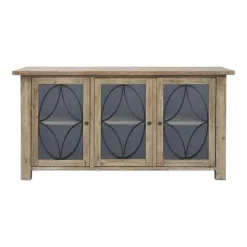 Waterford 3-Door Acacia Wood Storage Credenza
