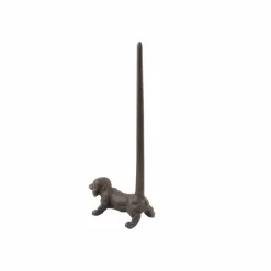 Weiner Dog Paper Towel Holder 12" Rustic Copper Cast Iron