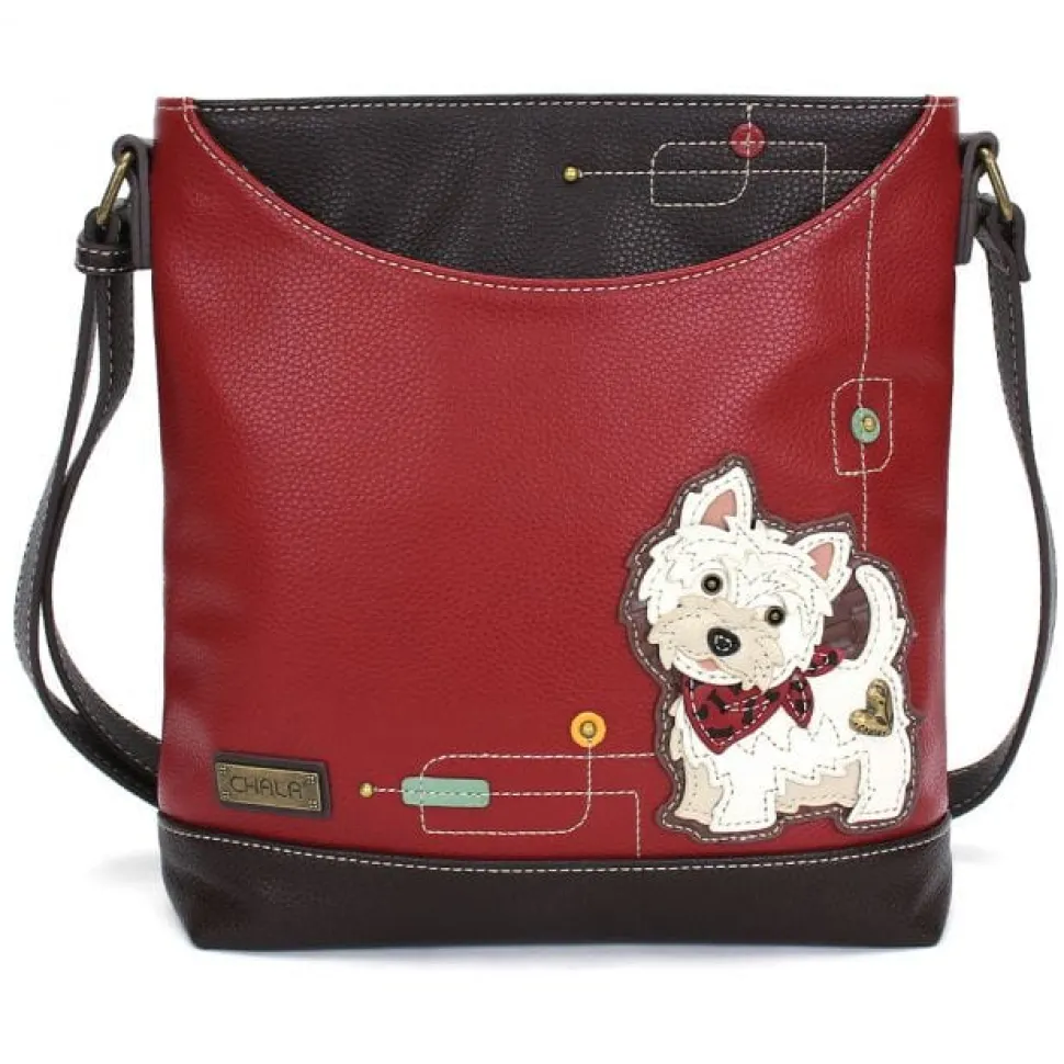 Westie White Doggy Collection by Chala, Coin Purse/Keychain, Xbody, Tote *