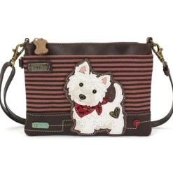 Westie White Doggy Collection by Chala, Coin Purse/Keychain, Xbody, Tote *