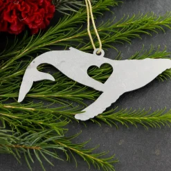 Whale Ocean Animal Metal Holiday Gift Christmas Ornaments *