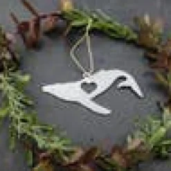 Whale Ocean Animal Metal Holiday Gift Christmas Ornaments *