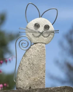 Whiskered River Stone Cat