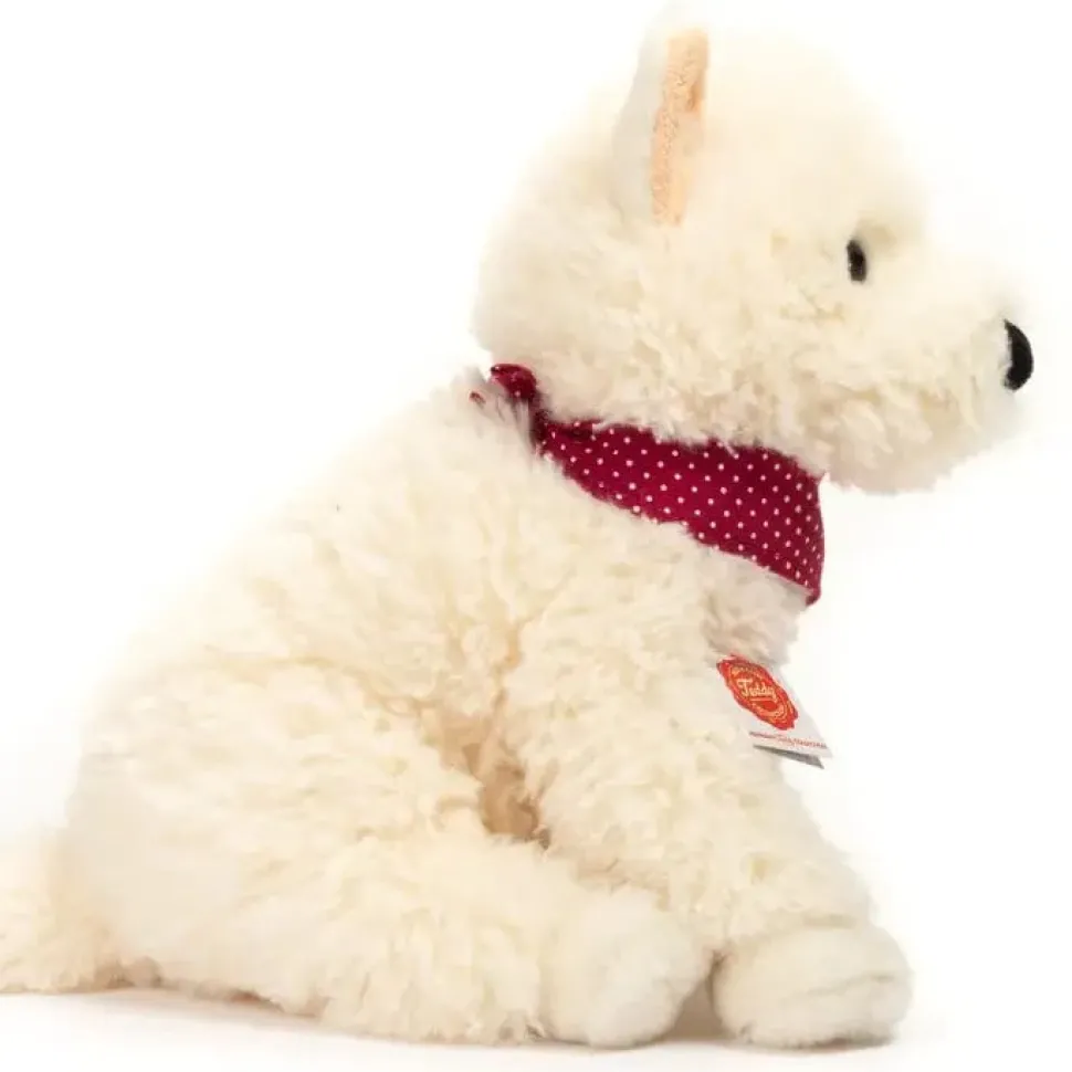 White Highland Terrier Sitting Plush by Teddy Hermann