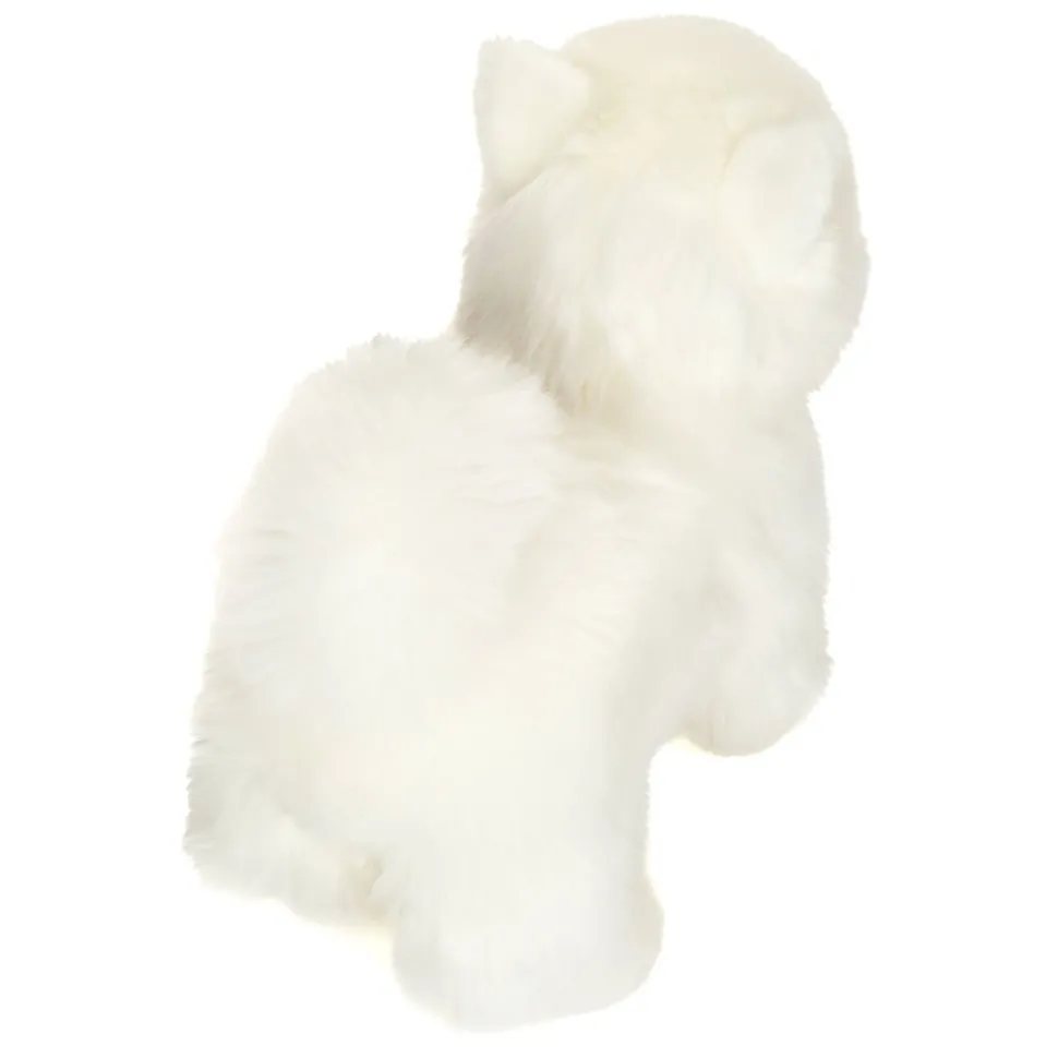 White Spitz Plush Puppy, Standing 35 cm - stuffed toy by Teddy Hermann