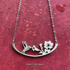 Wild Bird Necklaces Stainless Steel Bar Pendant Made in the USA