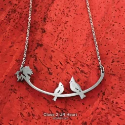 Wild Bird Necklaces Stainless Steel Bar Pendant Made in the USA