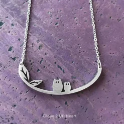 Wild Bird Necklaces Stainless Steel Bar Pendant Made in the USA