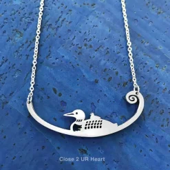 Wild Bird Necklaces Stainless Steel Bar Pendant Made in the USA