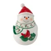 Winterberry Snowman & Cardinal 10In Cookie Jar Gift Box Pkg Fitz and Floyd® Mikasa® Pfaltzgraff®