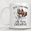 Woman Who Loves Chicken Mug by Dasha Alexander