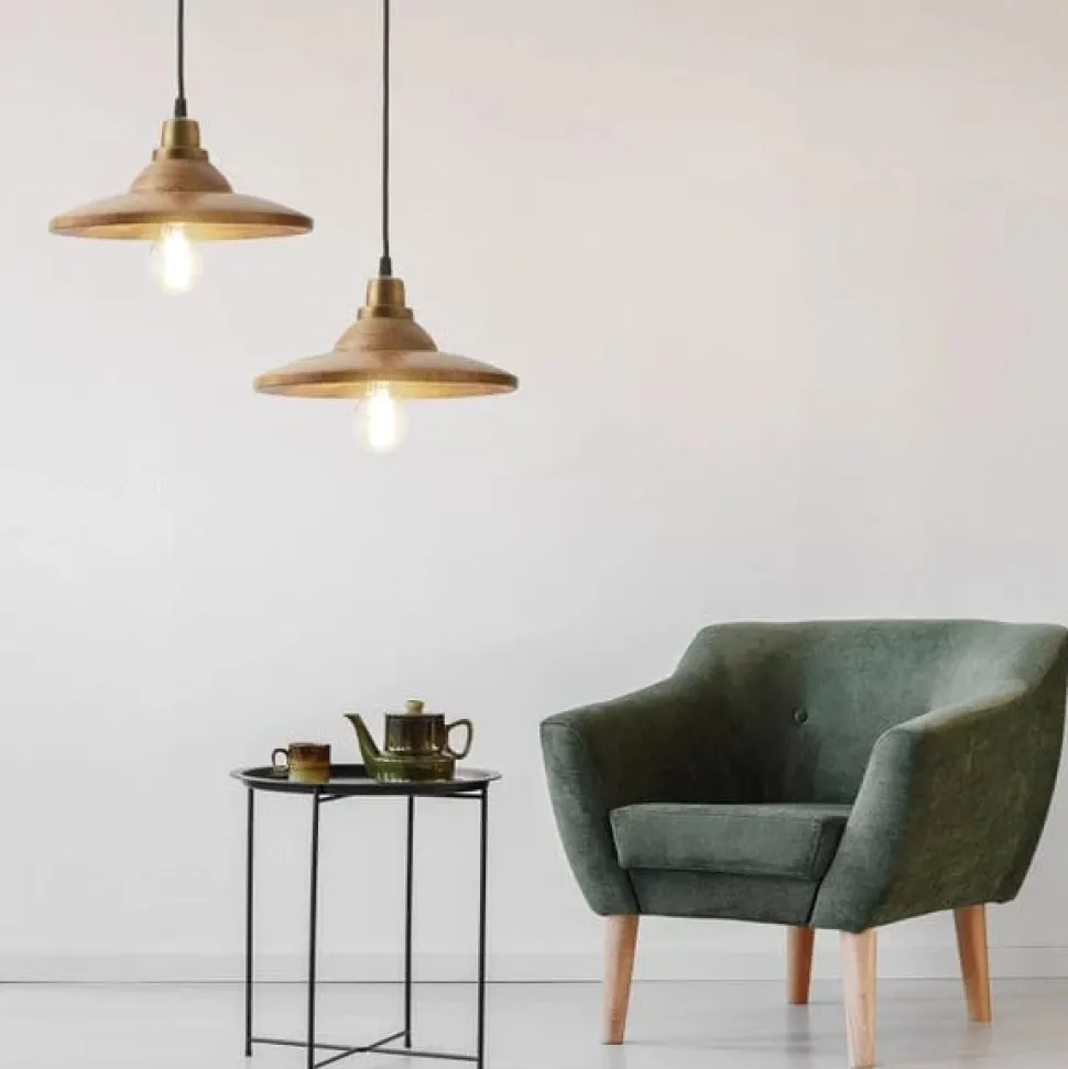 Wood and Metal Pendant