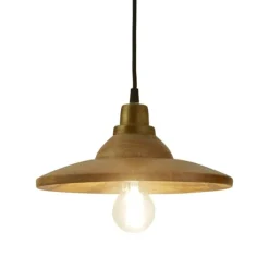 Wood and Metal Pendant