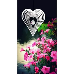 Woodstock Chimes Crystal Heart