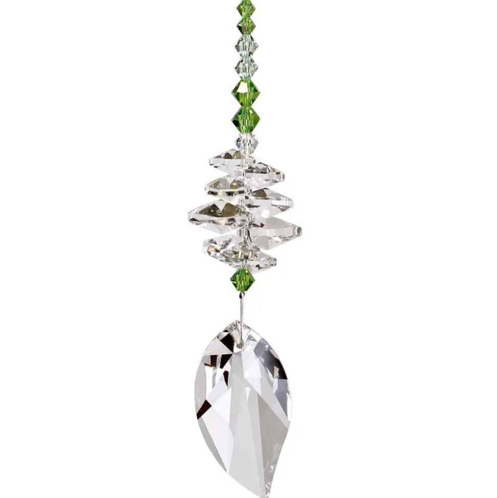 Woodstock Chimes Spring Leaf Genuine Austrian Crystal Brilliance Cascade