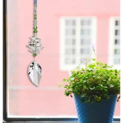 Woodstock Chimes Spring Leaf Genuine Austrian Crystal Brilliance Cascade