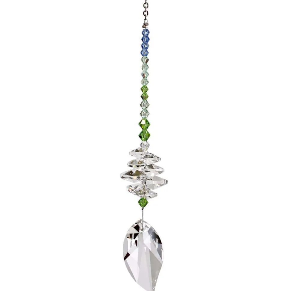 Woodstock Chimes Spring Leaf Genuine Austrian Crystal Brilliance Cascade