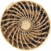 Woven Sisal Basket, Wheat Stalk Spirals In Natural