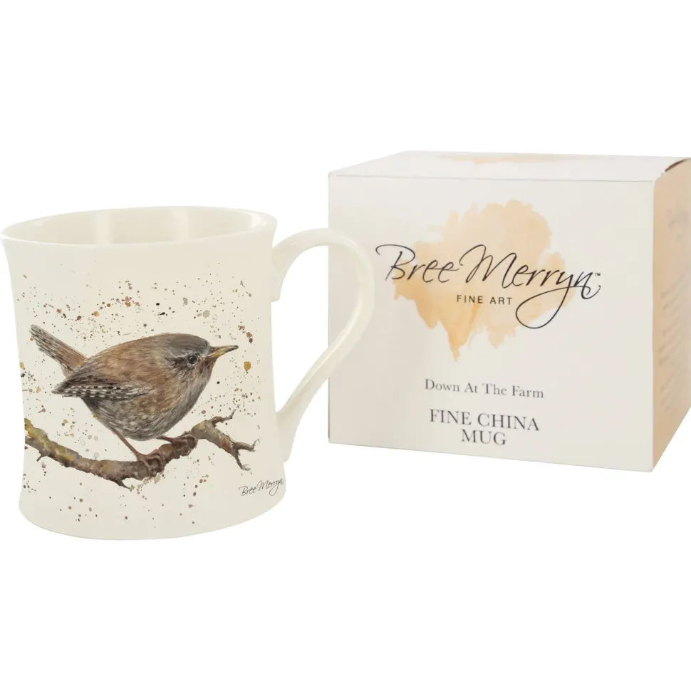WREN WATERCOLOR MUG by artist Bree Merryn