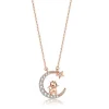 Zodiac Baby Animal Necklaces-Chinese Zodiac Cute Rose Gold Plated Sterling Silver