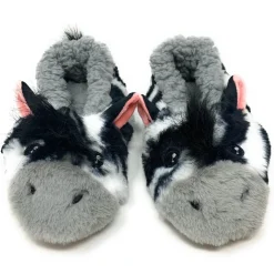 ZZ Zebra Kids CUTE Fluffy House Slippers